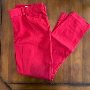 NWOT GAP Red Signature Skinny Ankle Pants